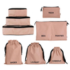 Custom Packing Organizers And Travel Set in High Quality Cotton 8-Pack