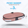Folding Picnic Cooler Basket Thermal Bag Food Delivery Insulated Cheap Cooler Bag Shopping Travel Camping Grocery Bags