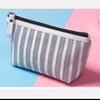 Portable Large Capacity Cosmetic Bag Toiletry Bag Fashion Travel Bag Organizer With Strip For Women