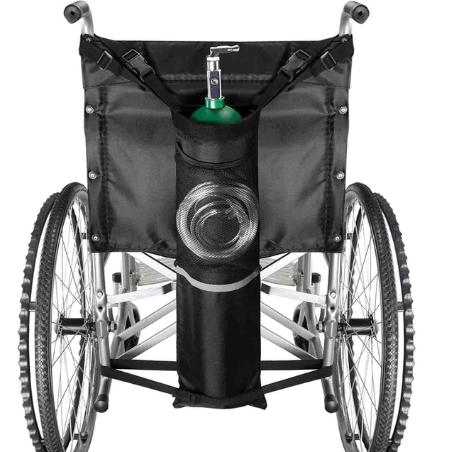 Waterproof Oxygen Tank Holder For Wheelchair Cylinder Transport Bag Convenient Medical Oxygen Cylinder Holder Organizer Bag