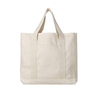 Wholesale quilted canvas standard size cotton tote bag foldable shopping vegetable cotton bag