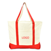 Eco Degradable Reusable Cotton Shopping Daily Working Bags Wholesale White Canvas Tote Bags with Custom Printed Logo