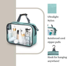 Custom Logo 3 in 1 Organizer Cosmetic Bags Packable Makeup Toiletry Storage Bag Make Up PVC Bag for Women Men Travelling