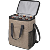 Leakproof 6 Bottle Travel Wine Carring Cooler Bag Insulated Wine Cooler Tote with Handles and Adjustable Shoulder Strap