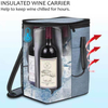 Large volume wine cooler bag portable field multi-functional incubator fresh storage picnic cooler bag