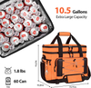 Collapsible Soft Cooler Bag 30cans Large Leakproof Beach Camping Cooler Bag, Portable Travel Cooler for Grocery Shopping
