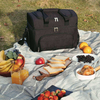 Large Portable Soft Cooler Bag Lunch Box 48-Can Cooler Tote Double Layer Black for Camping, Picnic Lunch Cooler Bag