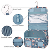 Ladies New Fashion Cosmetics Makeup Toiletry Storage Bag with Hanger Printing Travel Wash Fold Toiletry Bag
