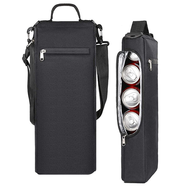 custom logo golf cooler bags soft sided insulated wine cooler bags with adjustable shoulder strap