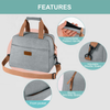 Student Mini Cooler Bags Portable Hand Tote Kids School Food Delivery Lunch Box Soft Thermal Cooler Bag
