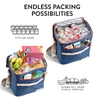 12-Can Insulated Soft Cooler with Removable Liner Reusable Food Beverage Picnics Beach Cooler Bag
