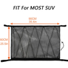 Multi Pockets Car Mesh Storage Organizer Car Ceiling Cargo Storage Net Ceiling Mesh Bag with Elastic String