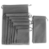 Custom Color Velvet Drawstring Pouch Bag Soft Velvet Fabric Draw String Gift Toiletware Bag