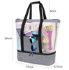Cheap Waterproof Insulated Tote Cans Mesh Beach Picnic Cooler Bag