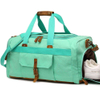 Canvas Weekender Travel Overnight Duffel Tote Bag with Shoes Compartment
