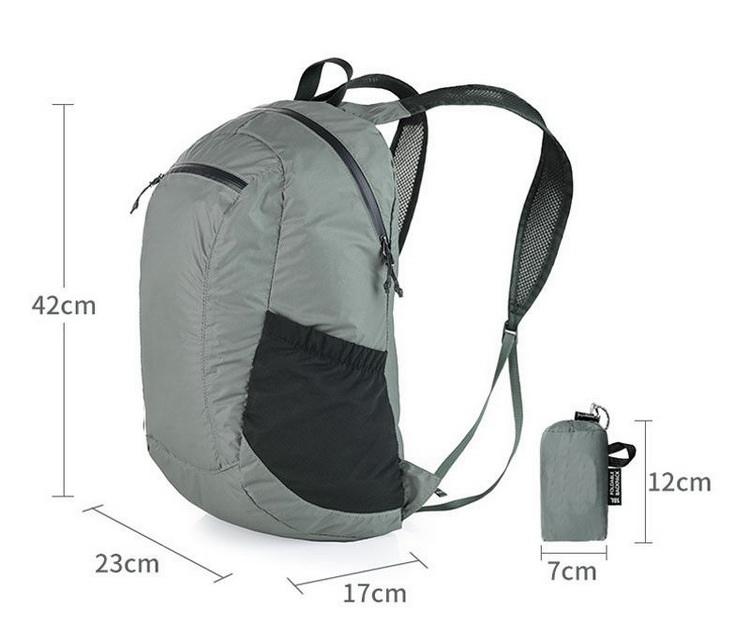 Large capacity waterproof folding backpack packable backpack foldable custom logo