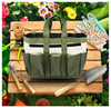 Heavy Duty Garden Tools Storage Organizer Carrier Large Capacity Gardening Tool Tote Bag with 8 Pockets