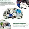 Fashion Leopard Printing Multi-pocket Functional Beach Tote Bag Large Capacity Women Travel Gym Handbag