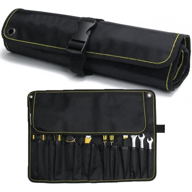 Durable Roll Tool Pouch Rolling Tool Hanging Bag Multi-purpose Organizer