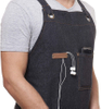 Wholesale Long Sleeve Personalised bbq Aprons For Men, Customizable Vintage Jeans Barbeque Aprons For Restaurants