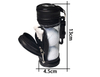 Zippered Barrel Leather PVC Mini Golf Ball Tees Organizer OEM Detachable Cylinder Golf Pouch Bag Cheap Wholesale