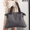 custom vintage canvas tote bag womens handbag with shoulder strap female casual cross body bag