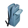 Blue Polyester Large Capacity Men Male Modern Laptop Bags Back Pack Rucksack Backpack with Luggage Sleeve