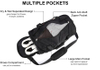 Sports Duffel Bag for Gym Weekend Travel Bag for Women Fitness Men Bag with Shoes Compartment