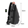 black compact crossbody bag men waterproof sling shoulder backpack for men women lightweight sling backpack shoulder bag