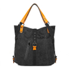 Wholesale Double-Duty Convertible 16oz Canvas Tote Bags Backpack Women Shoulder Handbag with External Pockets