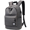 Classic Light Gray School College Laptop Backpack for Men with Usb Charging Port Waterproof Casual Backpack Bag