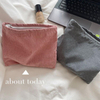 Soft China Manufacturer Factory Price Velvet Make Up Organizer Cosmetic Bags Or Pouches with Zipper