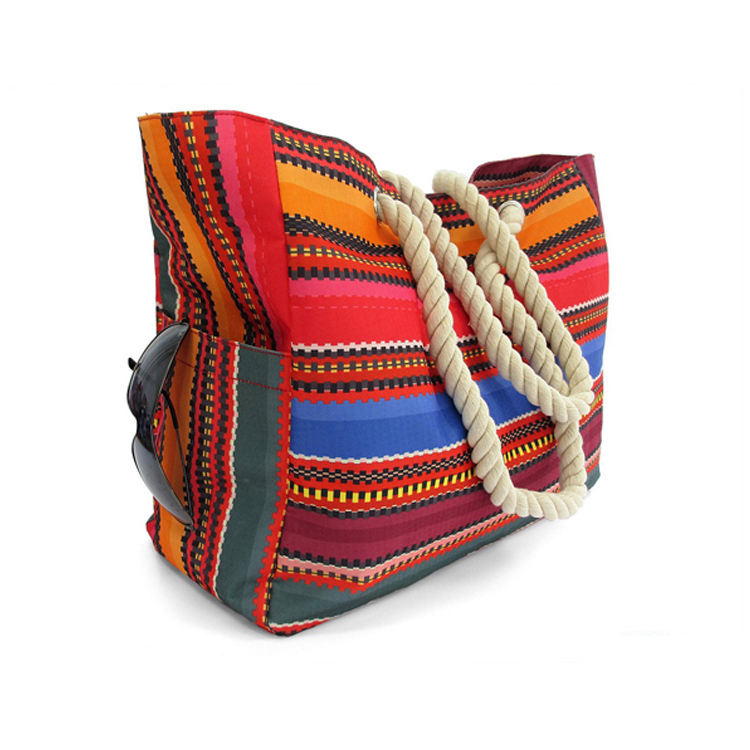 Custom 10oz cotton canvas wander tote bag rope handle