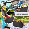 High Quality Collapsible Car Trunk Back Seat Organizer Box Portable Toy Snack Book Storage Bag
