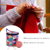Fashion Custom Printing Crochet Accessories Knitting Yarn Storage Bag With Wool Hole On Top