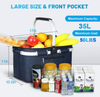Large Capacity Custom Travel Leakproof Collapsible Cooler Bag Food Grocery Insulated Picnic Basket Insulation Tote Bag