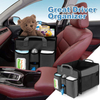 Large Capacity Baby Diaper Caddy Organizer Collapsible Trunk Car Organizer With Removable Divider Compartments