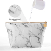 Popular Lady Makeup Carrying Small Pouch Fashion Marble PU Cosmetic Bag