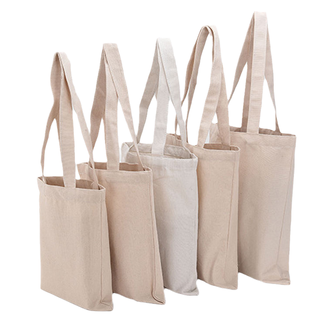 Shopping Grocery Organic Cotton Handbag Muslin Canvas Tote Bag with Custom Printed Logo