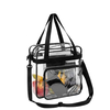 Clear Stadium Approved Clear Tote Bag with Zipper Closure