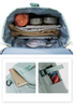 Custom printed gym bag outdoor travel backpack airplane friendly luggage trolley bag for girls