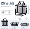 Large Waterproof Collapsible Picnic Thermal Food Bags Travel Camping Insulated Wine Beer Cooler Bag with Bottle Opener