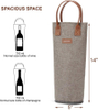 BSCI Amazon\'s new custom wine cooler bag warm cold wine bag grey business portable gift wine bag