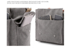 Ladies cotton canvas multi pockets handbags with shoulder strap woman canvas work bags high quality canvas bag for women