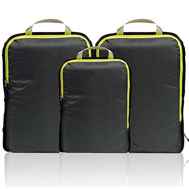 Hot Sale Travel Luggage Toiletry Organizer Bag Storage Compressed Waterproof Compression Packing Cubes