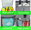 Collapsible leakproof adjustable shoulder strap for outdoor travel portable large insulated thermal lunch soft cooler tote bag