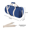 Eco Friendly Waterproof Gym Bags Cotton Canvas Sports Duffel Bag with Custom Logo