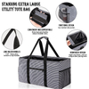 Wholesale heavy duty utility tote camping grocery bag wire framed reinforced 22 inch heavy duty utility tote camping grocery bag