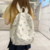 New girls floral backpack school bag big college student computer travel backpack high school back bag