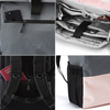 Custom Black Print Design Women Recycled Rolltop Backpack Casual Sports Laptop Backpacks